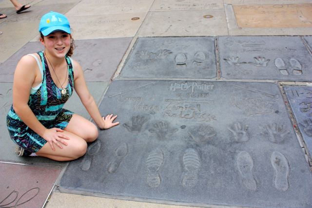 The Cast of Harry Potter's Hand and Foot Prints Hand and Foot Prints of the cast of Harry Potter at Grauman's Chinese Theater