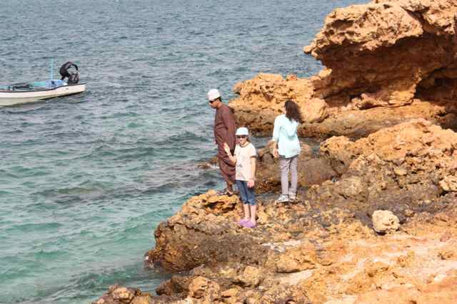 Where the Omani Sea and the Indian Ocean meet the water is crystal clear - Ras Al Hadd, Oman Where the Omani Sea and the Indian Ocean meet the water is crystal clear - Ras Al Hadd, Oman