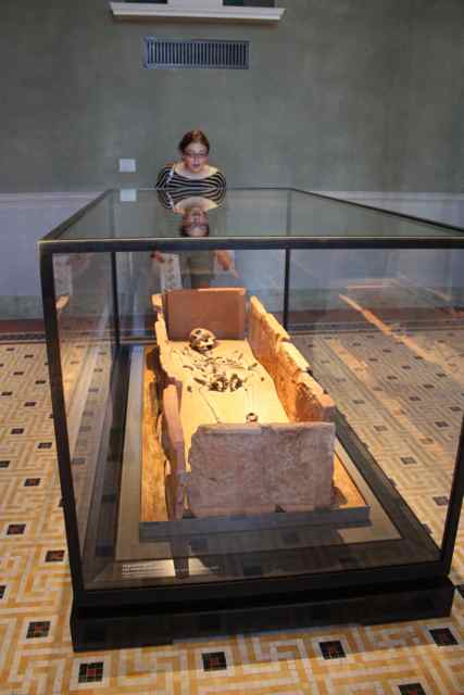 Egyptian mummy in the Neues Museum in Berlin Germany Egyptian mummy in the Neues Museum in Berlin Germany