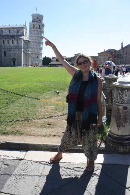 holding up Leaning Tower of Pisa funny Leaning Tower of Pisa