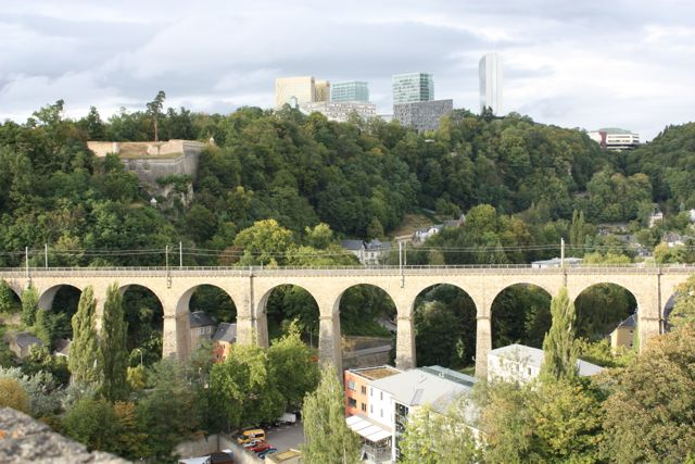 Luxembourg-L. City view from Bock Promotory - 04