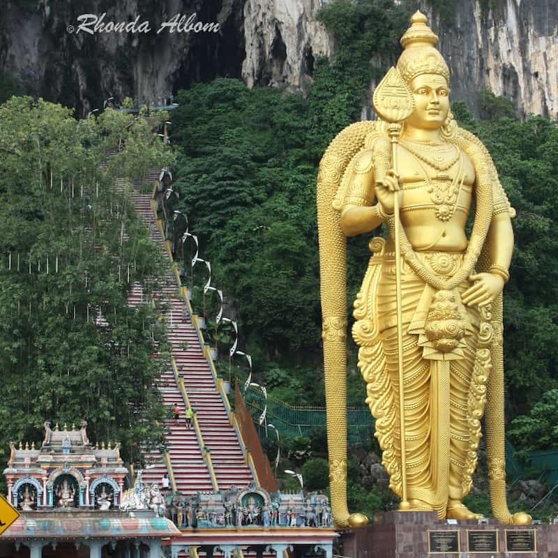 Lord Murugan Statue at the entrance to Batu Caves in Malaysia Lord Murugan Statue at the entrance to Batu Caves in Malaysia