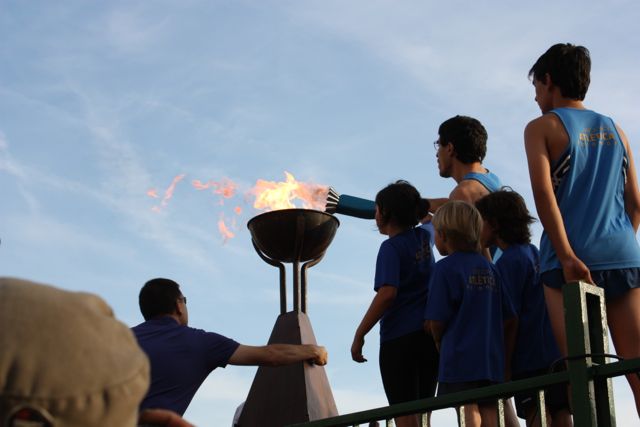 Palamos Fiesta Major torch lighting